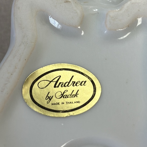 Andrea by Sadek vintage floral sleeping cat made in Thailand - Picture 6 of 6